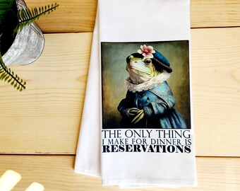 Frog- Bougie, Reservations, Tea Towel, Kitchen Towel