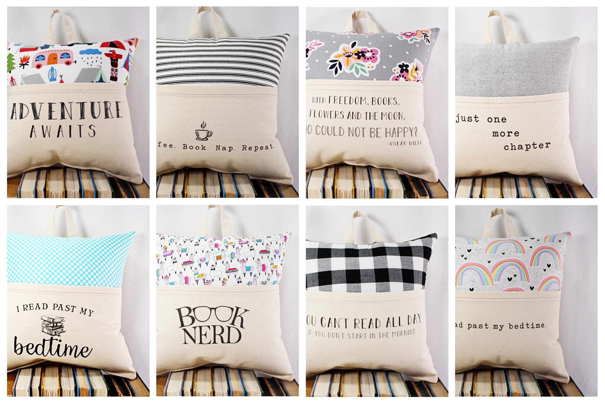 Almohada de lectura Leer más allá de mi cama arco iris | Etsy