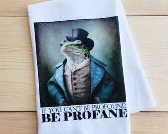 Tea Towel, Kitchen Towel, Fancy Frogs- Profound