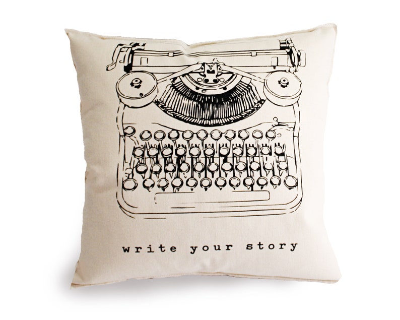 Vintage Series Pillows, Typewriter, Write Your Story