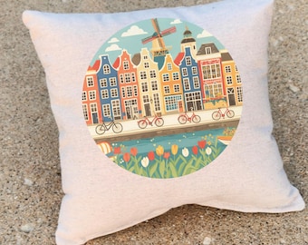 Favorite Places- Amsterdam TINY PILLOW