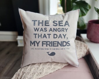 The Nineties, The Sea was Angry,  18x18 Accent Pillow, pillow cover