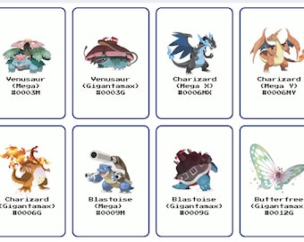 Tarjetas de carpeta Pokedex de expansión Mega y Gigantamax ACTUALIZADAS 2026 para seguimiento: ¡PDF imprimible para coleccionar!