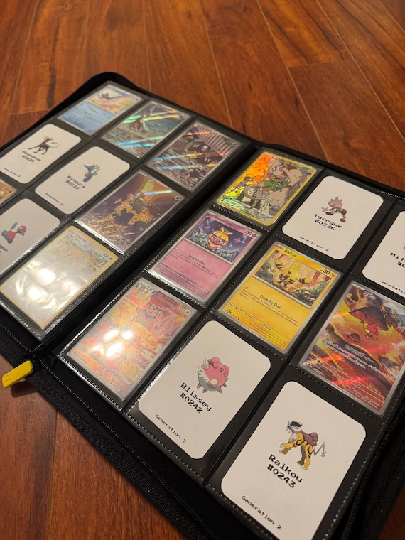 Gen 1 ONLY Pokedex Binder Card Inserts for Tracking - Printable PDF for  Collecting! - Etsy