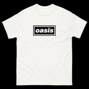 OASIS WORLD TOUR 2025 concert T-shirts in white front/back print