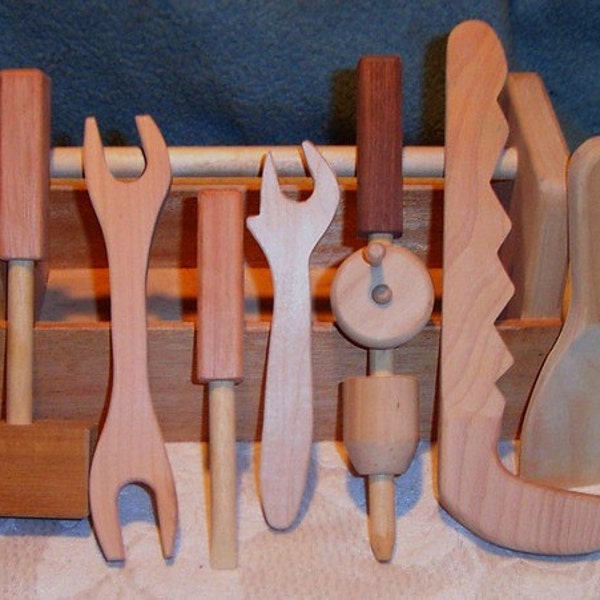 Wood Tool Set and Box