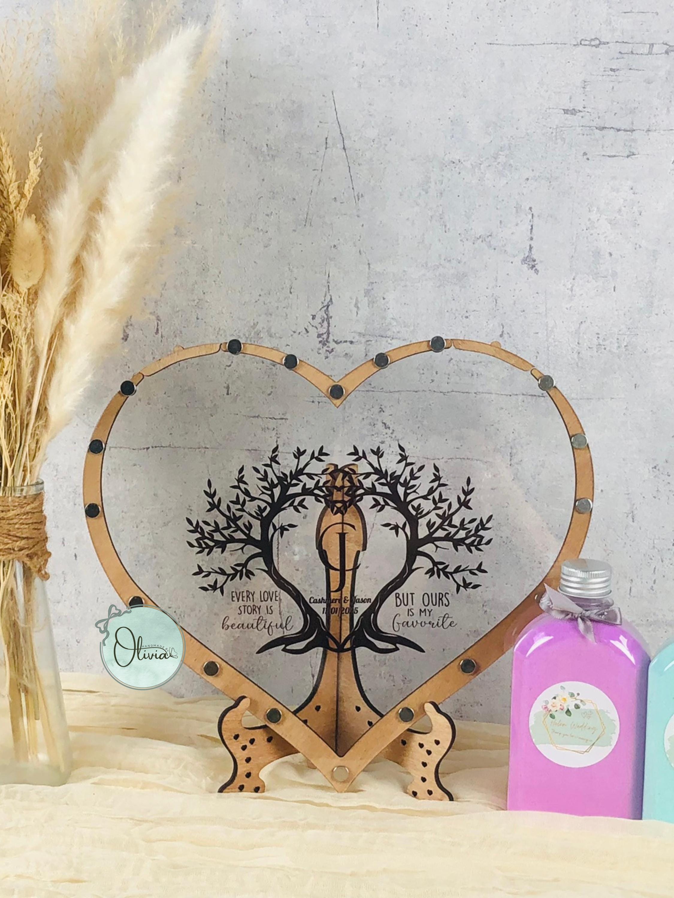 Personalized Wedding Sand Ceremony Set, Custom Unity Sand Frame for ...