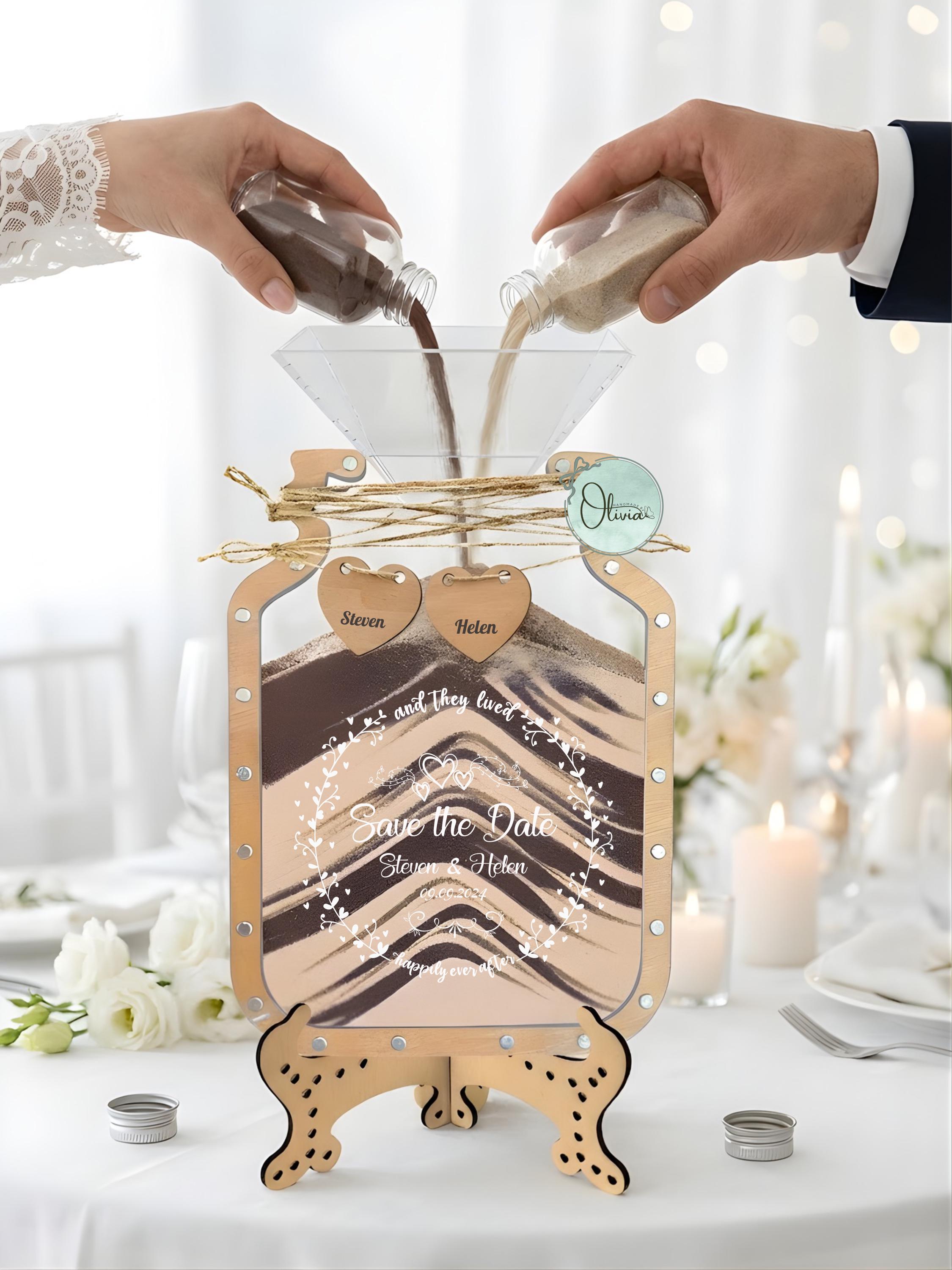 Sand Ceremony Set, Personalized Unity Sand Frame for Wedding Ceremony ...