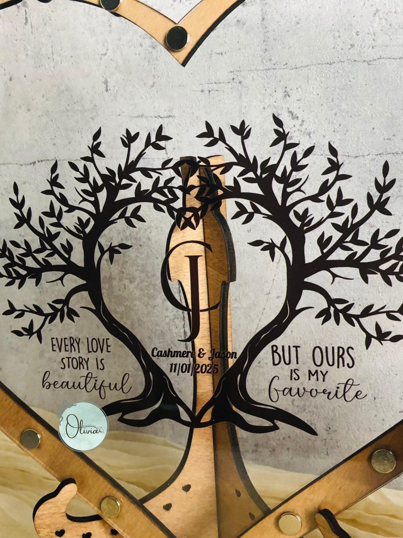 Personalized Wedding Sand Ceremony Set, Custom Unity Sand Frame for ...