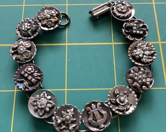 1800s Steel Cup Button Bracelet