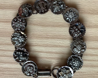 c1800s Steel Cut Button Bracelet