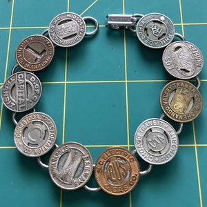 Vintage Transit Token Bracelet