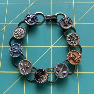 1800s Steel Cup Button Bracelet
