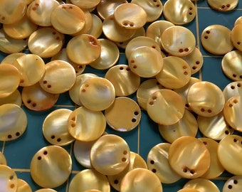 Ten Small Mother of Pearl Buttons