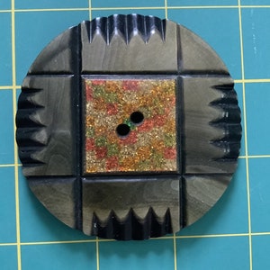 Rare Extra Large Celluloid Button