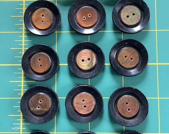 1930s  Celluloid Wafer Buttons