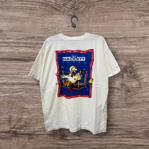 Hackett, Vintage 90’s Aj Hackett Bungy Tee / Modern Streetwear / Skate Surf Tee / High End Fashion / Photo Tee / Graphic Tee / Size XL