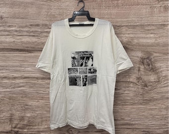 Vintage 90’s Barbara Kruger/ Jenny Holzer / Poster Pop / Fotofolio / Spitting Image / Art Tee / Black-White Photographs / Moma / Size XL