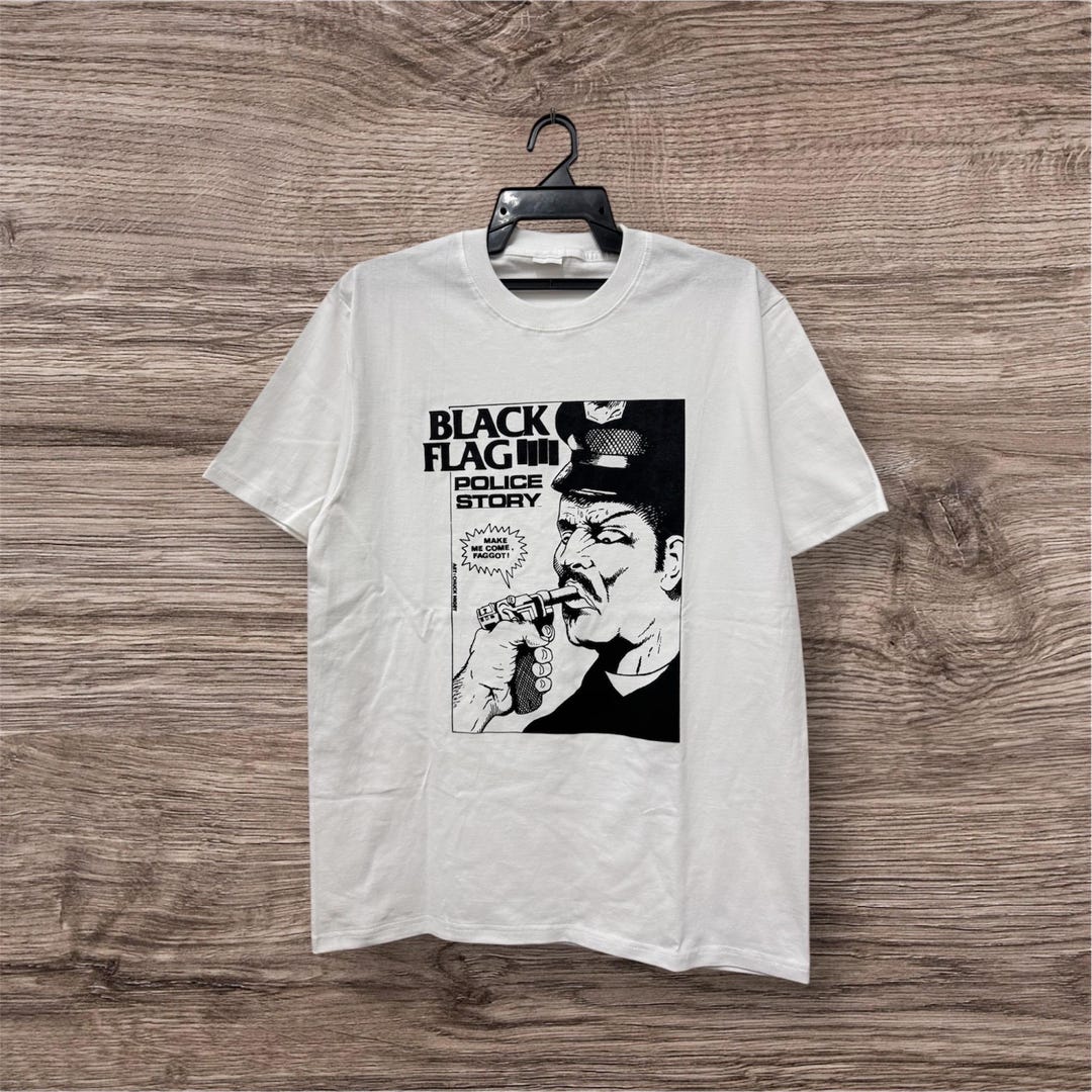80s BLACK FLAG tシャツ POLICE STORY ヴィンテージ RARE vintage Black Flag band police story T-shirt Size X- Large | eBay