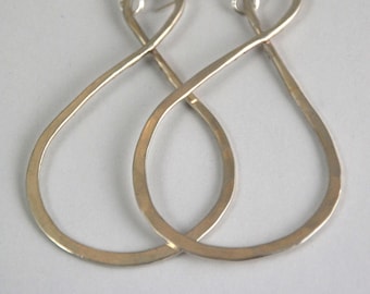 Large Hoop Figure Eight Earrings