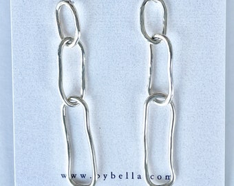 Paperclip Style Earrings