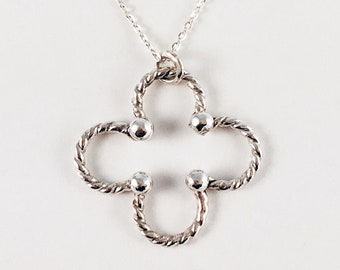 Hand Forged Quartrefoil Necklace