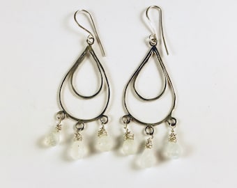 Moonstone Chandelier earrings