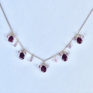 Ruby, Sapphire, and Tourmaline Necklace image 1