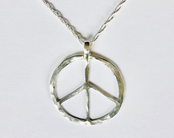 Peace sign necklace
