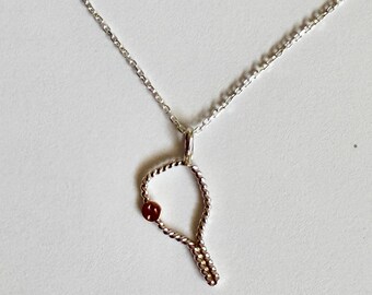 Petite Pickleball Pendant Necklace