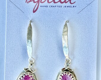 Pink Tourmaline Earrings