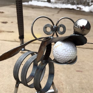 Golf Putter Recycled Dog Yard Art Garden Sculpture Upcycle