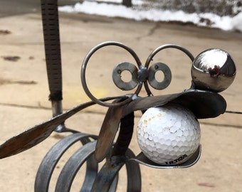 Golf Putter Recycled Dog Yard Art Garden Sculpture Upcycle