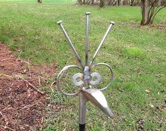 Golf Iron Garden stake, recycled garden art, golfer gifts, golf yard decorations