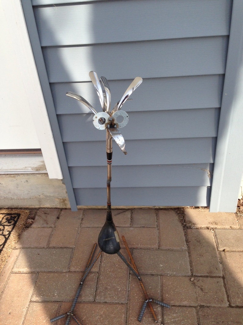 Golf Driver/Iron Bird Garden sculpture Yard Art image 4