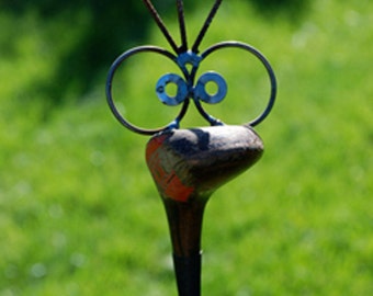 Golf Driver Garden Poke, recycled garden art, yard stake, golfer present, golfer gift