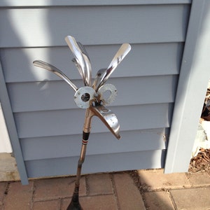 Golf Driver/Iron Bird Garden sculpture Yard Art image 2