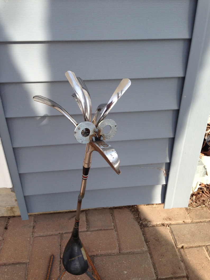 Golf Driver/Iron Bird Garden sculpture Yard Art image 2