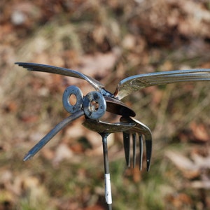 Spoon / fork Hummingbird Recycled Yard Art