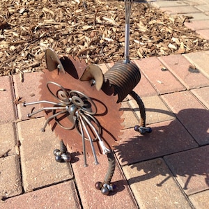 Cat Recycled Garden Art Sculpture image 2