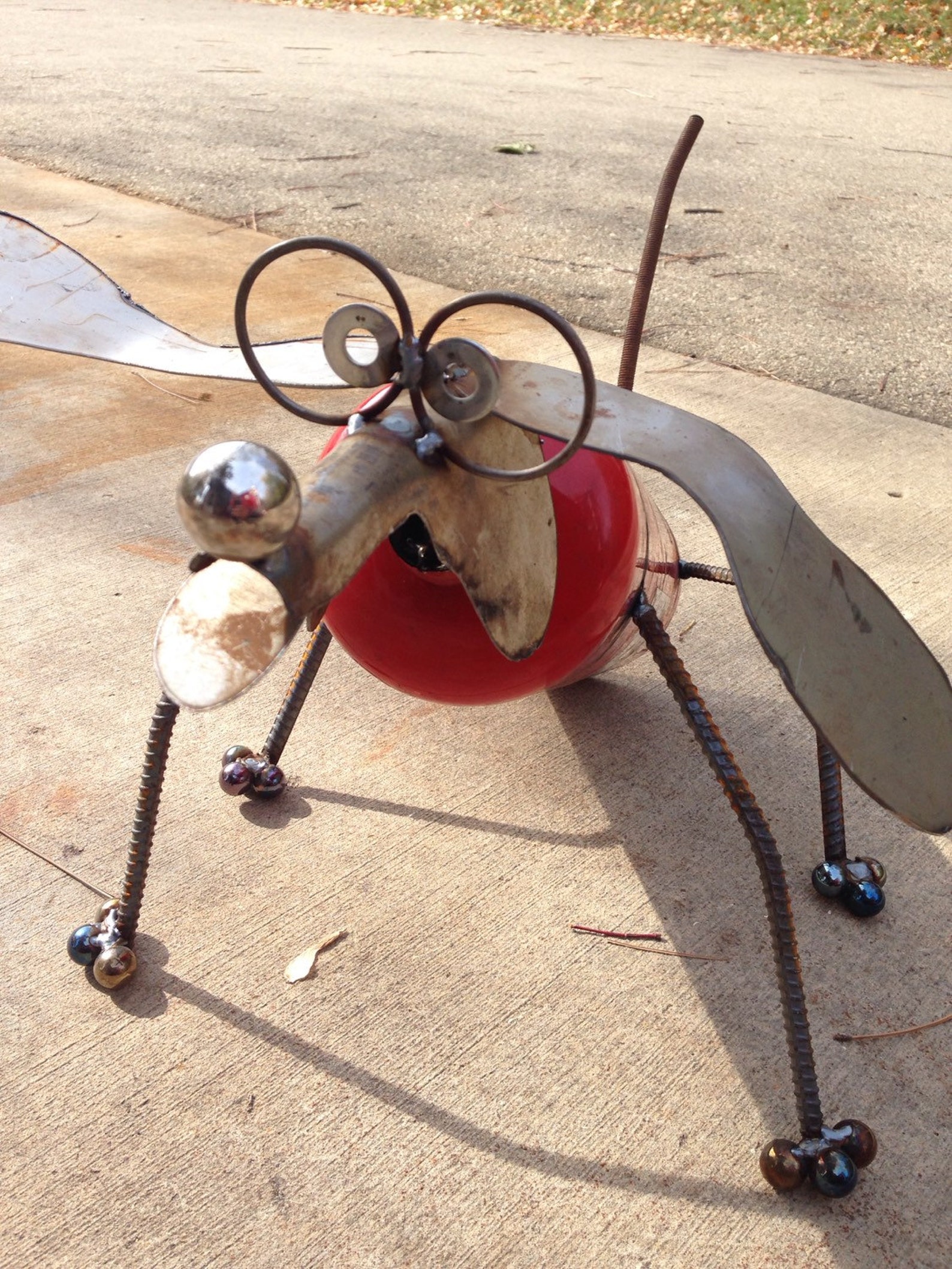 Fire extinguisher dog recycled garden art yard art Etsy