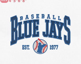 Vintage Toronto Baseball Embroidery Design, Retro Baseball Team (Instant Download)