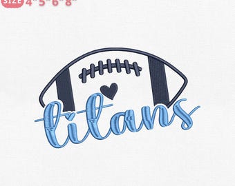 Tennessee Football Embroidery Design, Tennessee Football Cheer Spirit Machine Embroidery File, 4 Sizes Instant Download Dst Pes Jef Exp Vp3