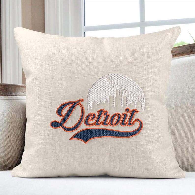 Detroit Baseball Embroidery Design, Professional Sports Team Machine Embroidery File, Embroidery Digital Download image 7
