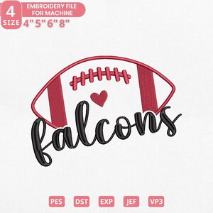 thumbnail image 2 of Atlanta Falcons Embroidered Patch – 3.75 Inches (Free Shipping) 2 of 2