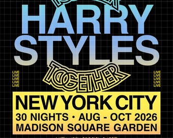 Harry Styles Tour 2026 PNG Bundle, Amsterdam, Mexico City, London