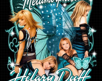 Hilary Duff T-shirtontwerp in tie-dye stijl uit het Metamorphosis-tijdperk (digitale download)