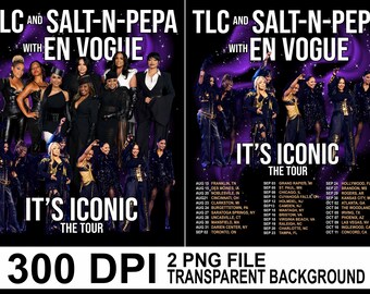 TLC Salt-N-Pepa En Vogue Tour PNG (digitale download)