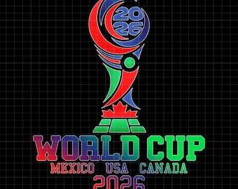 World Cup USA 2026 T-Shirt Design (PNG Digital Download)
