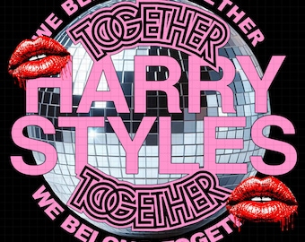 T-shirt geïnspireerd op Harry Styles - We Belong Together PNG-bestand